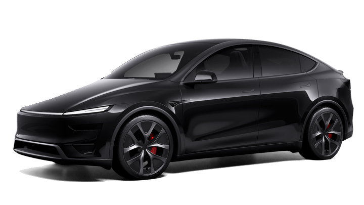 Schwarzes Tesla Elektrofahrzeug